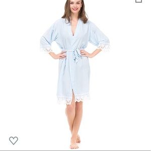 💝 Light Blue Cotton Robe